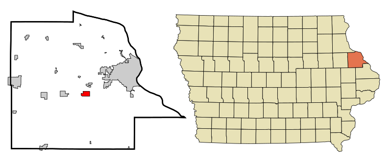 File:Dubuque County Iowa Incorporated and Unincorporated areas Peosta Highlighted.svg