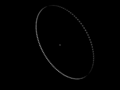 حلقه دایسون، ساده‌ترین شکل یک تودهدایسون است که دارای شعاع یک واحد نجومی است، جمع‌آوری کننده‌ها دارای قطر ۱‎×۱۰۷ کیلومتر (معادل ۱۰ گیگامتر) یا ۲۵≈ برابر فاصله قمری هستند و با فاصله ۳ درجه از مرکز به مرکز، در مداری دایره‌ای قرار گرفته‌اند.