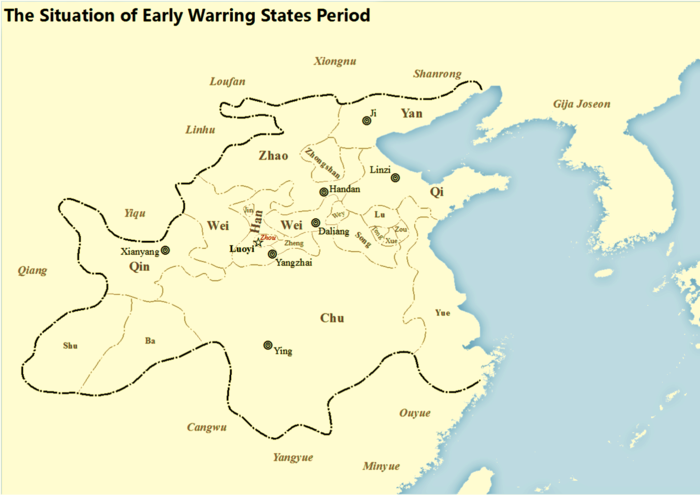 Warring States, post-Jin partition