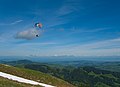 * Nomination Paragliding on Ebenalp, Switzerland --Domob 09:24, 29 May 2021 (UTC) * Promotion Good quality. --Imehling 15:19, 29 May 2021 (UTC)