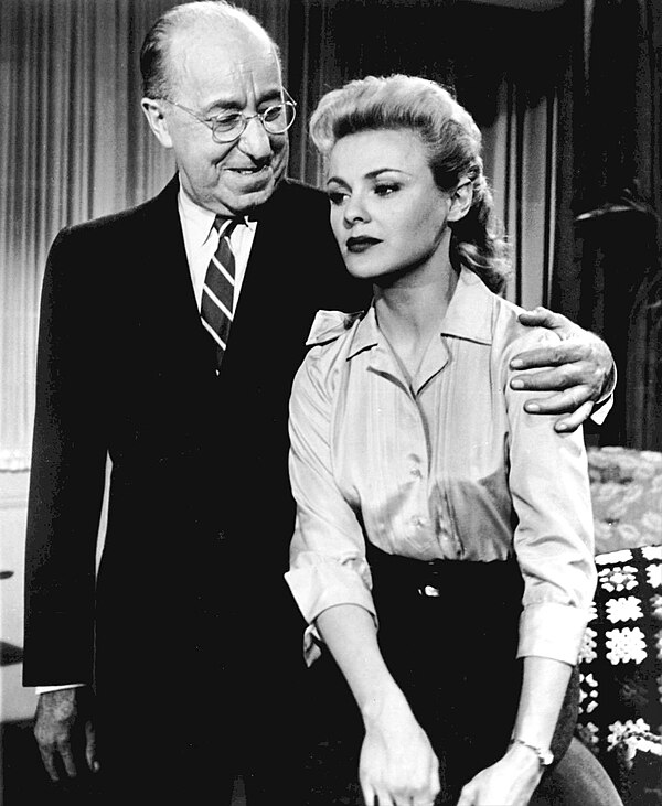 Ed Wynn and Kathleen Crowley in "The Great American Hoax" (1957), for The 20th Century Fox Hour