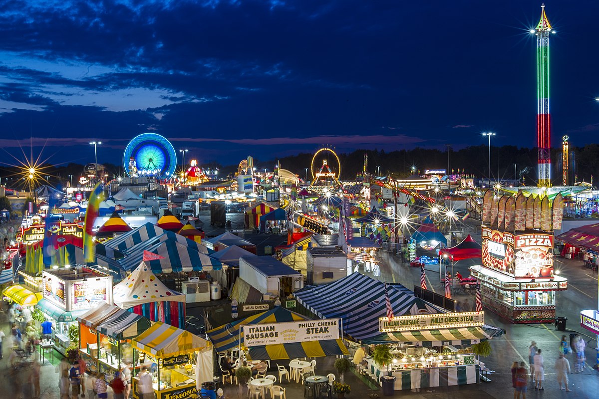 1200px Erie County Fair Midway%2C 2013 