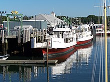 The M/V Everett Libby docked at Rockland Terminal Everett Libby Ferry.jpg