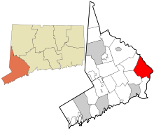 Fairfield County Connecticut incorporated and unincorporated areas Shelton highlighted.svg