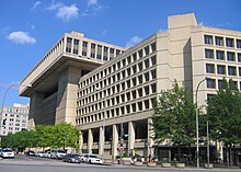 The J. Edgar Hoover Building, headquarters of the FBI. Fbi headquarters.jpg
