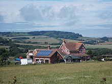 Former station buildings, with some modern alterations and additions Former Whitwell Railway Station, Isle of Wight, England.jpg