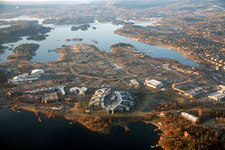 Fornebu Village in Østlandet, Norway