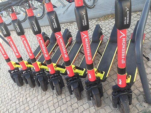 Free Now Electric Scooter in Lisbon