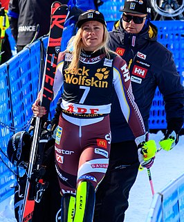 Frida Hansdotter Swedish female alpine skier