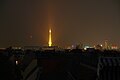 Berliner Funkturm bei Nacht, Blick nach Westen. Berlin-Halensee