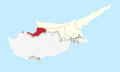Güzelyurt in Cyprus (de-facto).svg