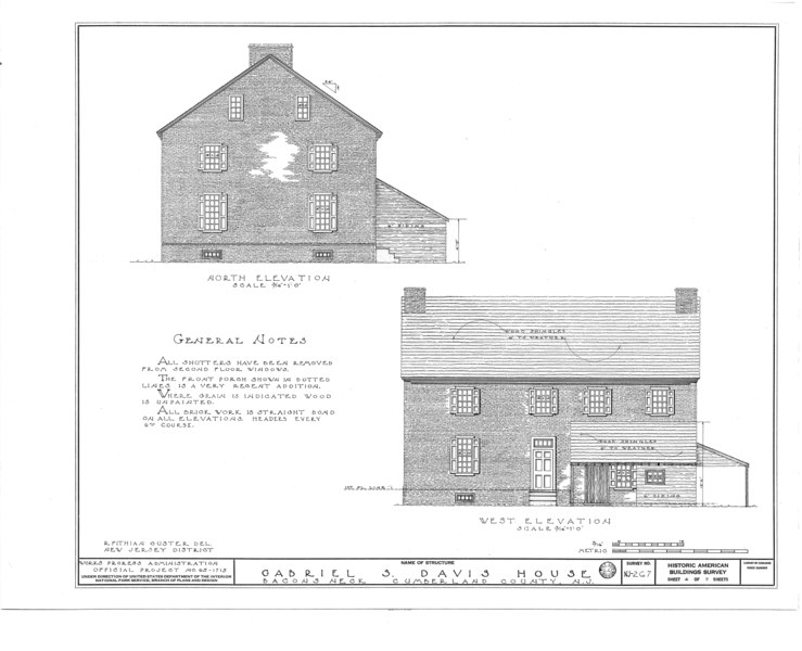 File:Gabriel S. Davis House, Greenwich, Cumberland County, NJ HABS NJ,6-BAC0,1- (sheet 4 of 7).tif
