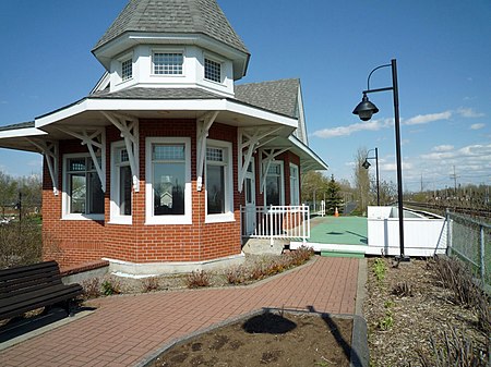 Gare restaurée à Saint Bruno de Montarville