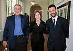 Thumbnail for File:George and Laura Bush with Khaled Hosseini in 2007.jpg