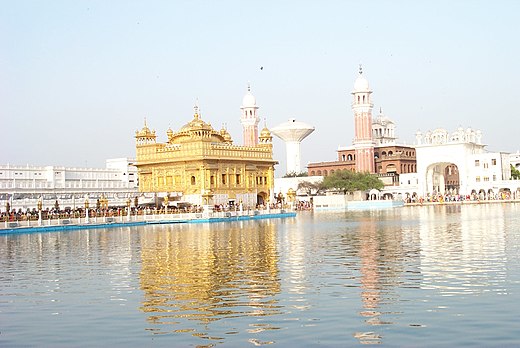 The Harmandir Sahib, Sikh Gurdwara and spiritual centre at Amritsar, India.