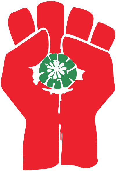 The "Gonzo fight", characterized by two thumbs and four fingers holding a peyote button, was originally used in Hunter S. Thompson's 1970 campaign for sheriff of Pitkin County, Colorado. It has since evolved into a symbol for gonzo journalism.
