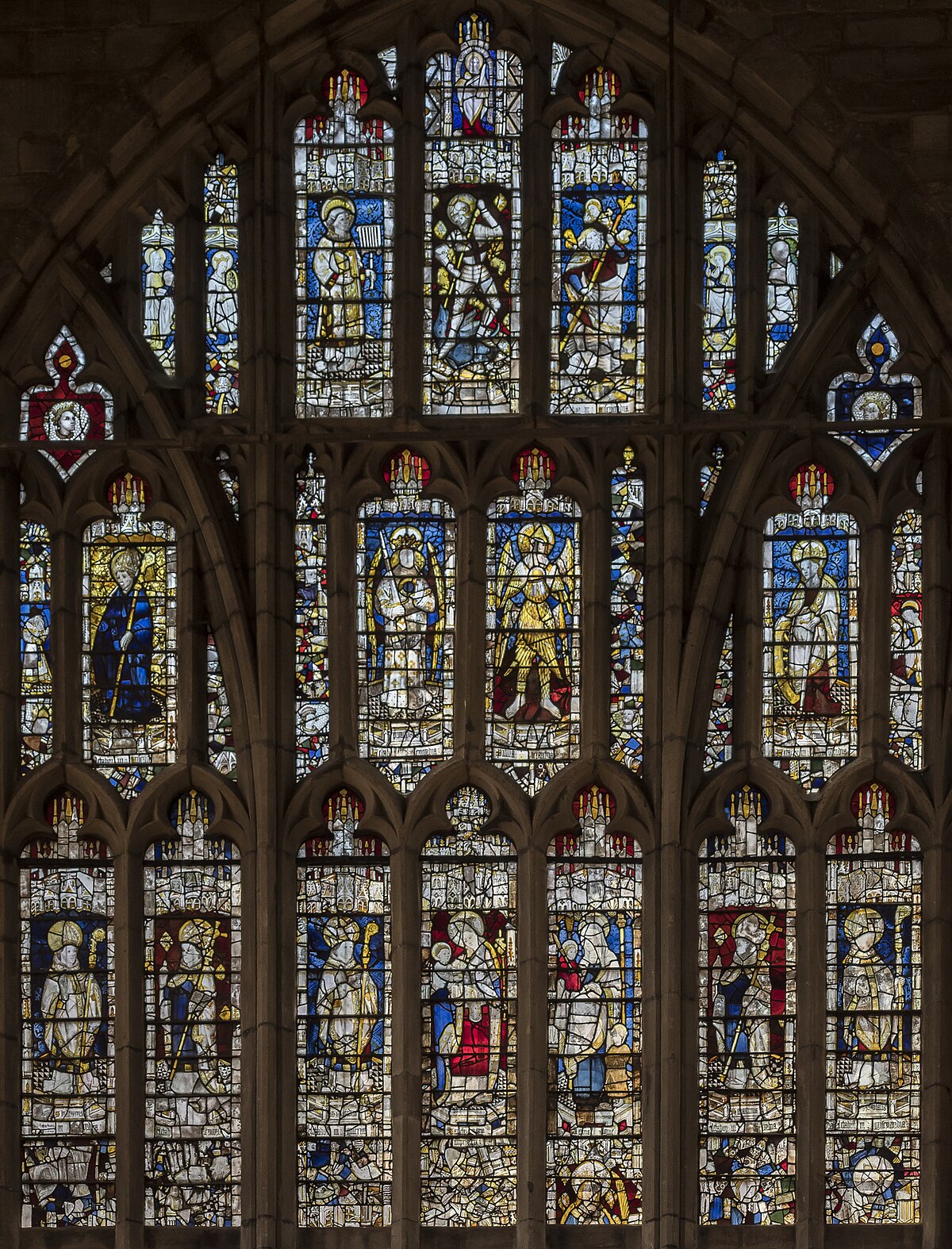 The ancient windows of Gt. Malvern Priory