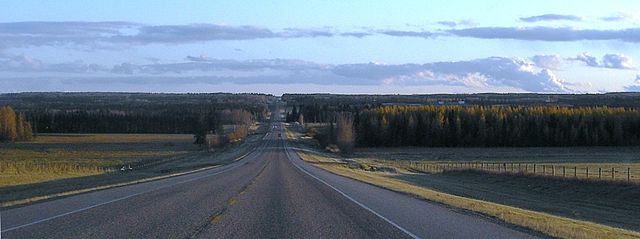 Southbound Highway 22, north of Sundre