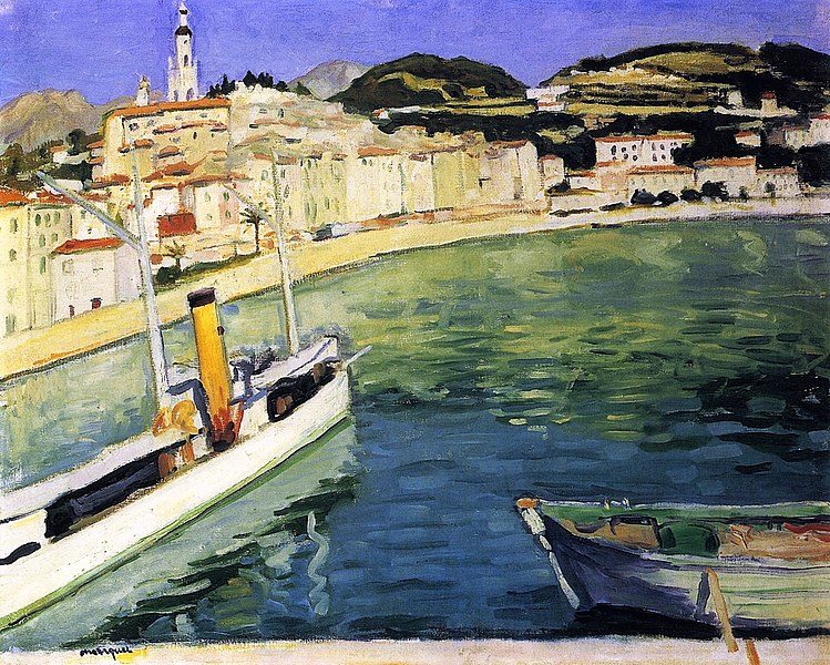 File:Harbor of Menton Albert Marquet (1905).jpg