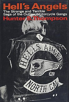 Hell's Angels by Hunter S. Thompson (1967 1st ed jacket cover).jpg