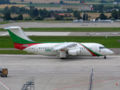 Eine BAe 146 der Hemus Air in Zürich.