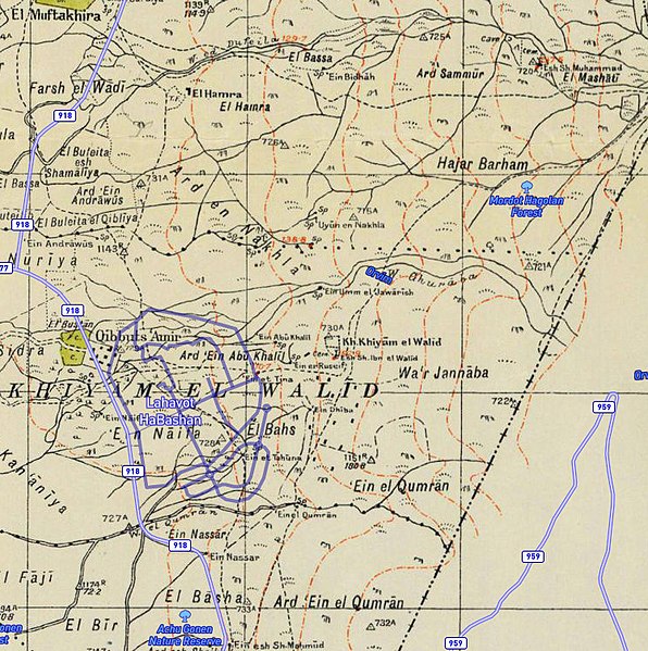 File:Historical map series for the area of Khiyam al-Walid (1940s with modern overlay).jpg