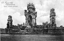 Das Kaiser-Wilhelm-Denkmal auf der Hohensyburg im Ursprungszustand (Quelle: Wikimedia)