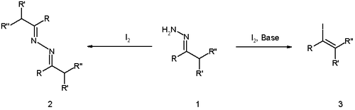 Iodination of hydrazones