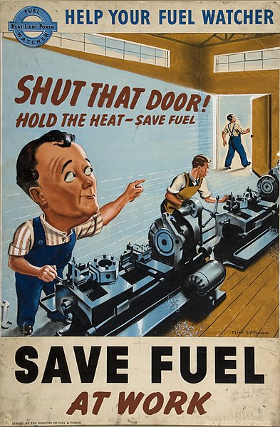 File:INF3-182 Fuel Economy Save fuel at work (factory interior cartoon) Artist Clive Uptton.jpg