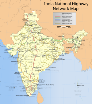 300px india simplified roadway map.svg