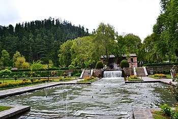 Inside Mughal Gardens At Achabal.jpg