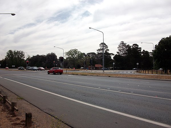 Intersection of the Federal and Barton Highways and Northbourne Avenue