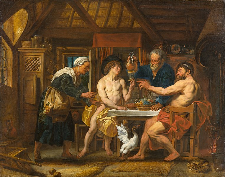 File:Jacob Jordaens - Jupiter and Mercury in the House of Philemon and Baucis.jpg