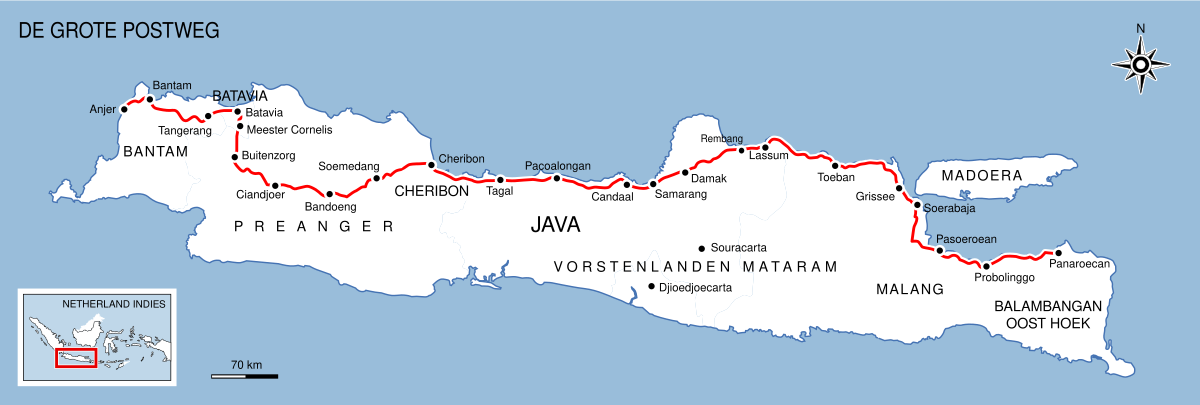 Jalan Raya Pos Wikipedia Bahasa Indonesia Ensiklopedia Bebas