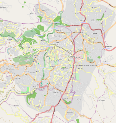 خريطة موقع القدس