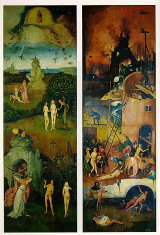 <i>Paradise and Hell</i> Diptych panels