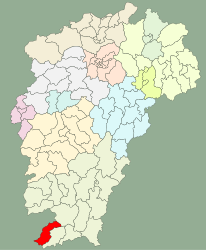 Contea di Quannan – Mappa