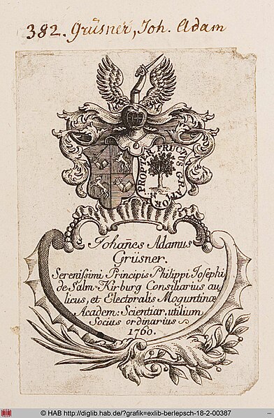 File:Johann Adam Grüsner (Wappen, 1760).jpg