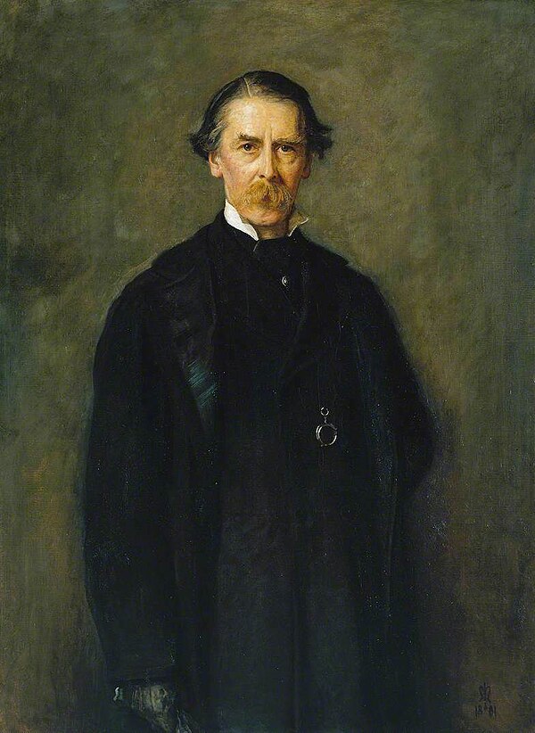 Thompson in a portrait painted by John Everett Millais