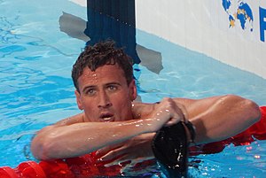 Ryan Lochte wins the second semi Kazan 2015 - Ryan Lochte 200m freestyle semifinal.JPG