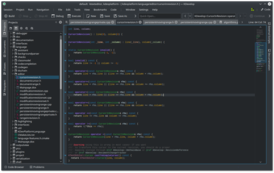 Screenshot del programma KDevelop