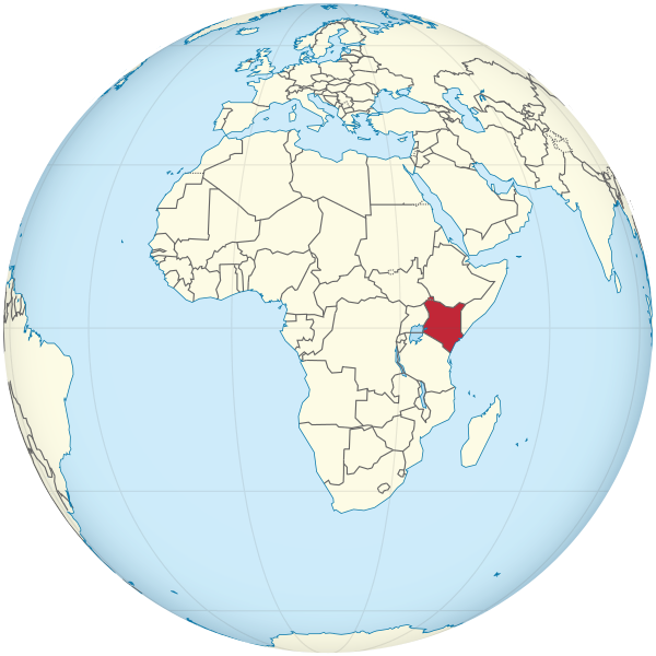 Kenya on the globe (Africa centered).svg