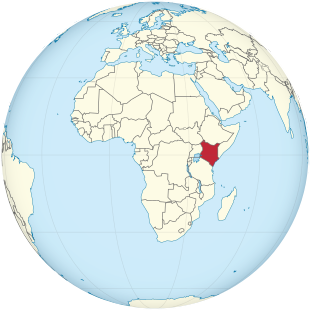 Kenya on the globe (Africa centered).svg