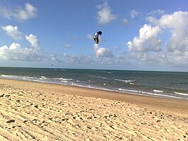 Het strand van Cumbuco in Caucaia