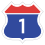 Autoroute coréenne n ° 1.svg