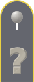 Insignia de rango de un cabo en la charretera de la chaqueta del traje de servicio para usuarios de uniformes de la fuerza aérea (marcador de posición)