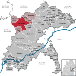 Kaart van Laichingen