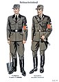 Organisationsbuch der NSDAP 1937. 66. Reichsarbeitsdienst (RAD) uniforms (brighter)