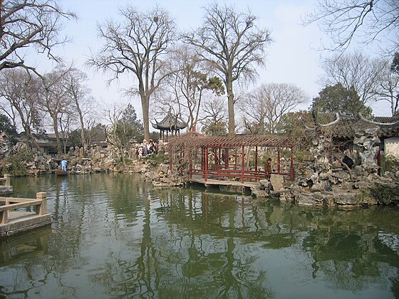 Pond of the Lingering Garden, in Suzhou