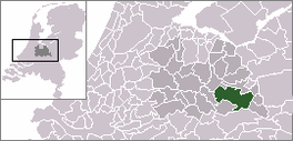 Lokatie van de gemeante Utrechtse Heuvelrug